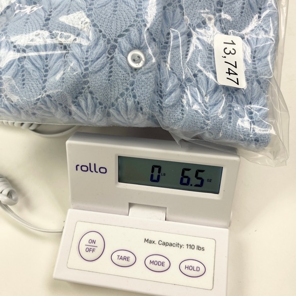 Vintage Montgomery Ward Womens 60s 70s Crochet Cardigan Japan Coquette Cottage - Picture 11 of 11